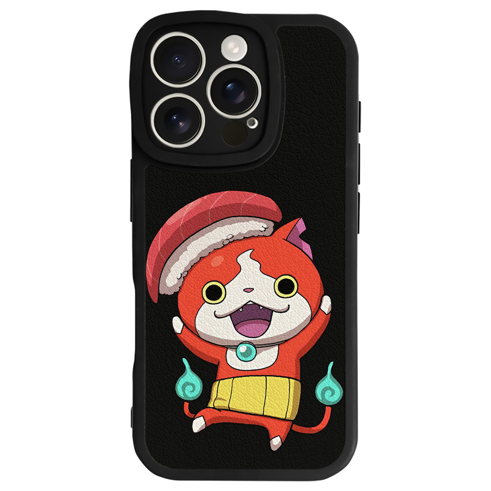 （画像用） 妖怪ウォッチ Yo-kai Watch 【iPhone 16シリーズ対応】シリコンスマホケース（レザー調） 材質：シリコン